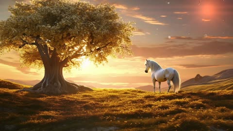 Beautiful horse live wallpaper background video