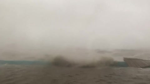 Belize City Radisson Pier Inundated by Hurricane Lisa