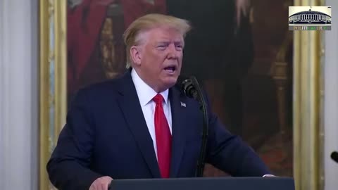 US President Donald Trump LIVE From The White House, Washington, United States