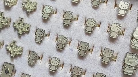 10k Gold Hello Kitty Rings Back In Stock