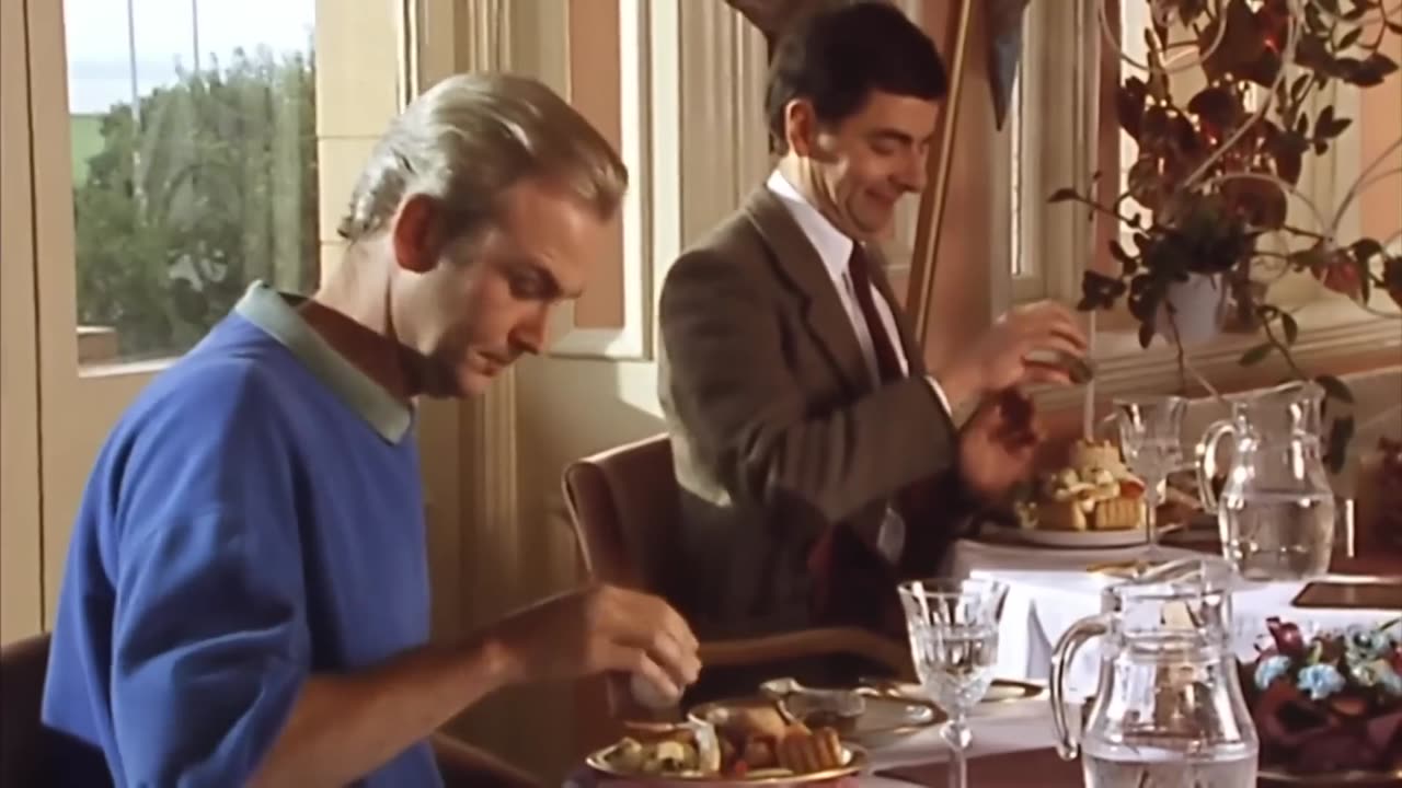 Bean en el restaurante - Viva Mr Beanππππ