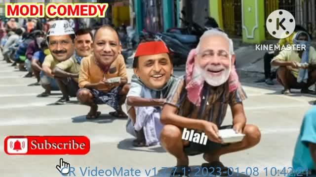 मोदी योगी अखिलेश आये भंडारा खाने भंडारा video Comedy