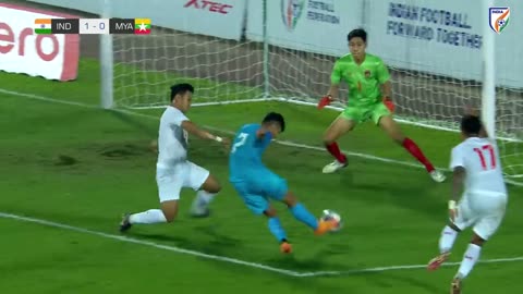 India 1-0 Myanmar _ Highlights _ Hero Tri-Nation International Football Tournament