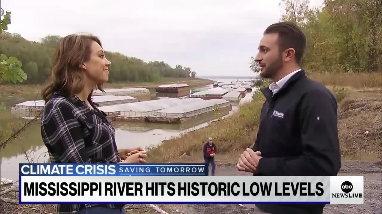 Mississippi River reaches historically low levels l ABCNL