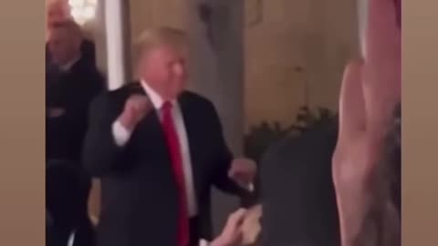 President Trump caught dancing at Mar-a-lago