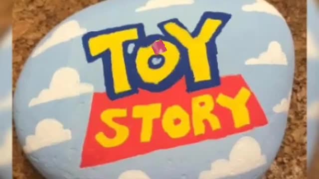 50 cartoon charaxter painted rocks & stones