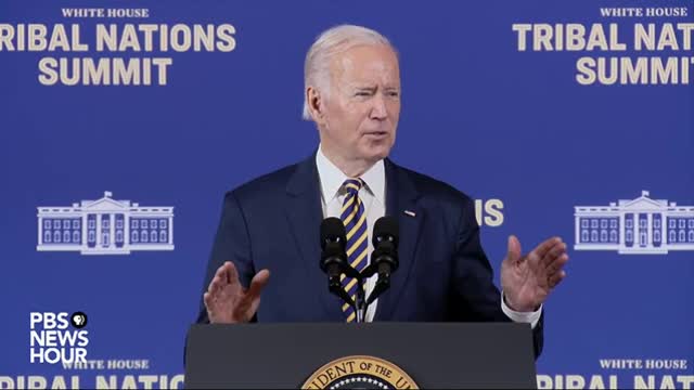 Biden addresses White House Tribal Nations Summit in Washington