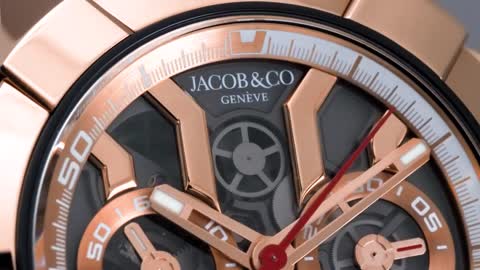 The Jacob & Co. Epic X Chrono Rose Gold Bracelet