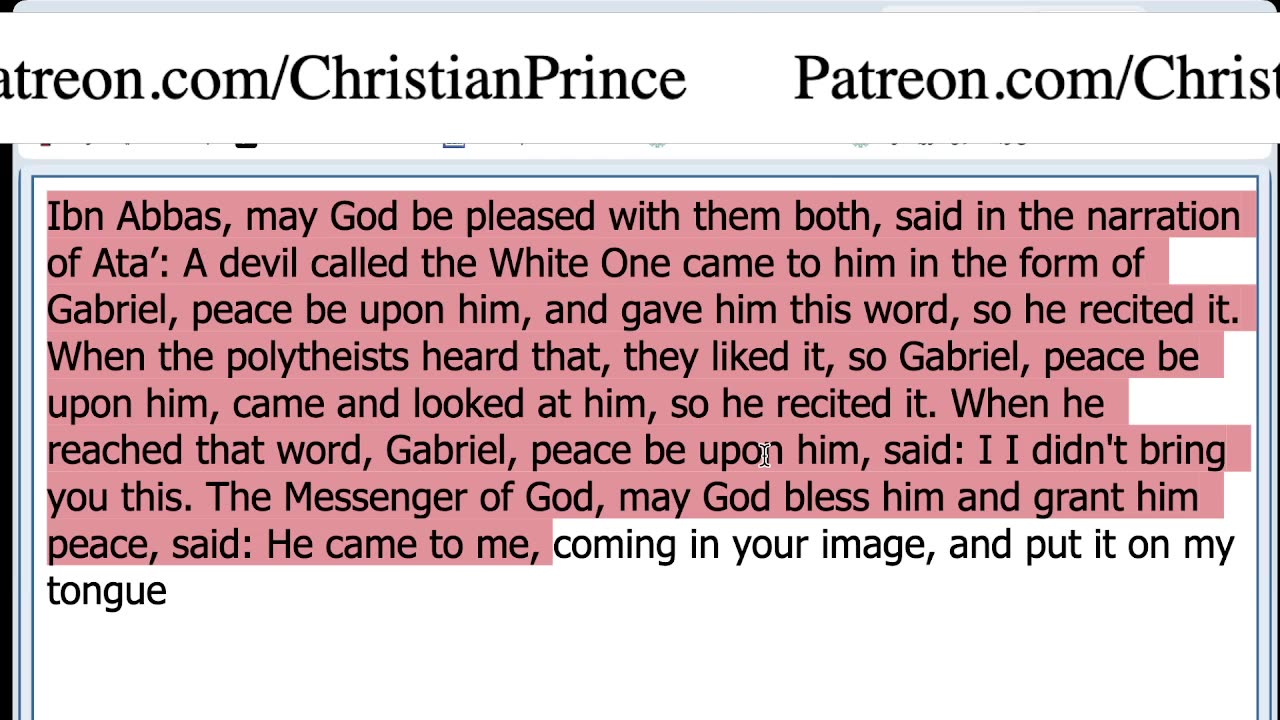 Christian prince Now he is worshipping the three daughters of Allah