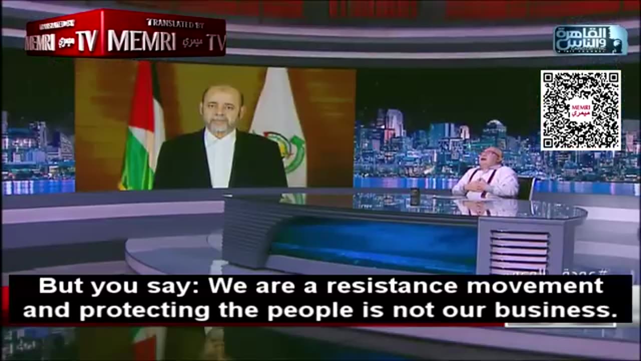 Egyptian TV Host Slams Hamas Official’s Claim That Gaza Civilians’ Safety Is Res