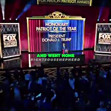 TRUMP Recieves The "PATRIOT AWARD" 👏