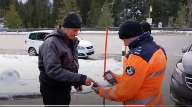 Police and military blocked access roads to Davos