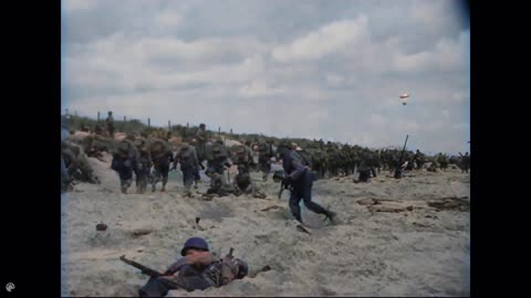 WWII D-Day Archival Footage in Color