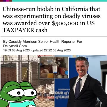 MewsFlash: California Chinese Mystery Lab was Awarded $500k in TAXPAYER CASH!