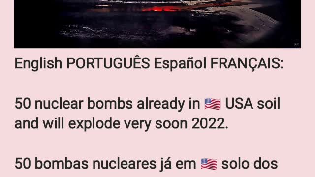 English PORTUGUÊS Español FRANÇAIS: 50 nuclear bombs. 50 bombas nucleares. 50 bombes nucléaires
