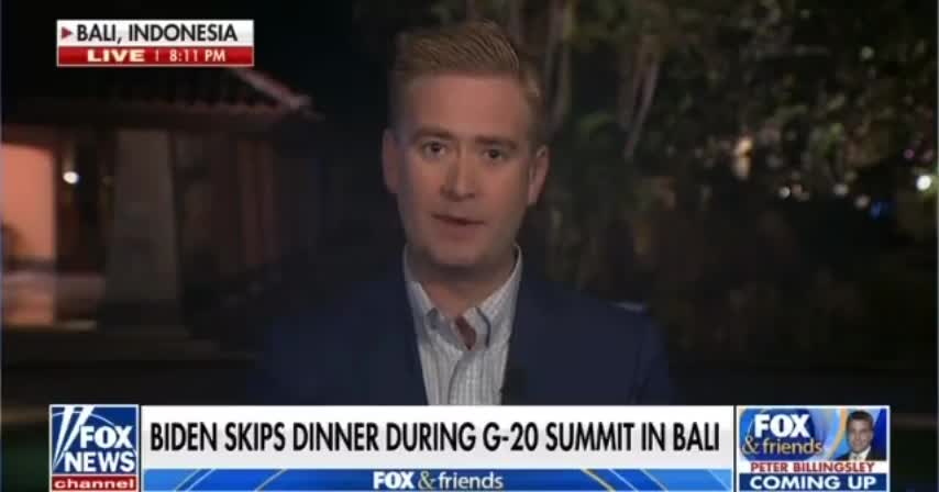 Peter Doocy BURNS Biden TO A CRISP For Missing Meeting With World Leaders