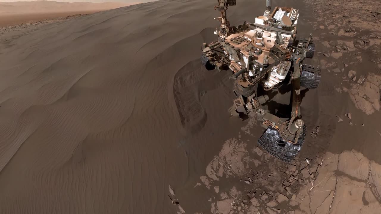 On the surface of Mars