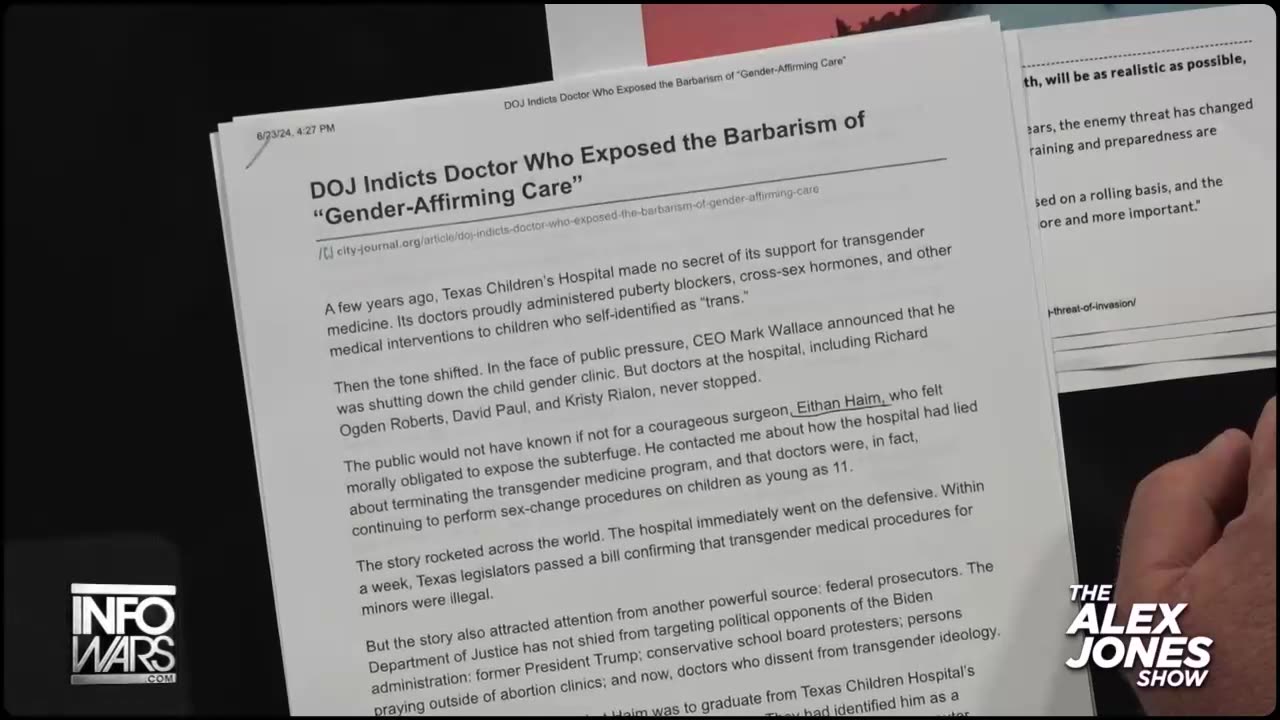 Hero Doctor Indicted For Exposing Illegal Sex Change Surgery On Children