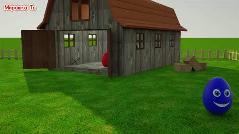 Baby content 100% | Learning Colors – Colorful Eggs on a Farm