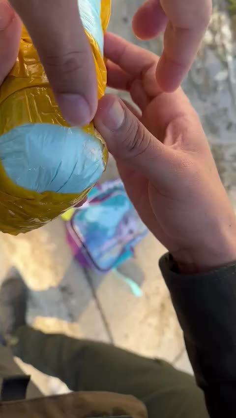 Droga transportada en bolso de colegio