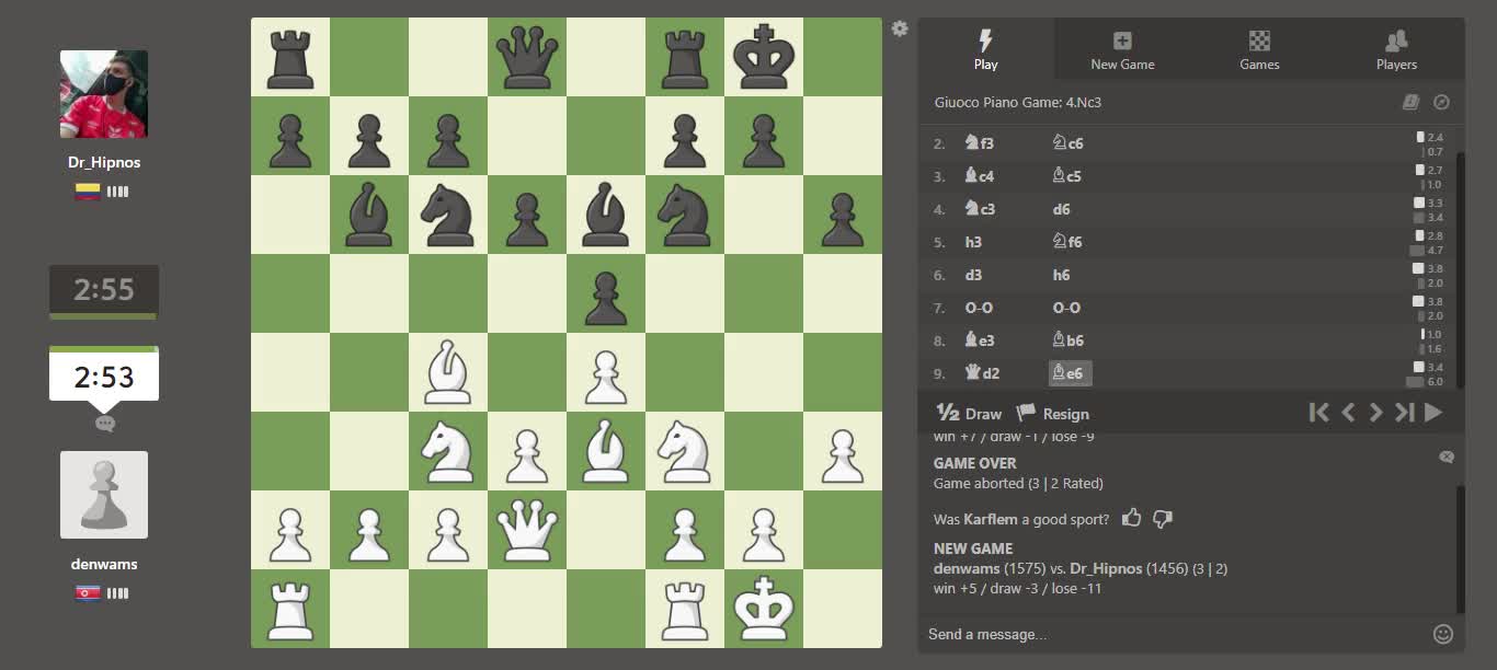 Novice Chess - Practice Game 5