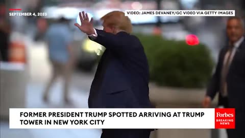 TRUMP SIGHTING: Former President Spotted Entering Trump Tower In NYC On Labor Day