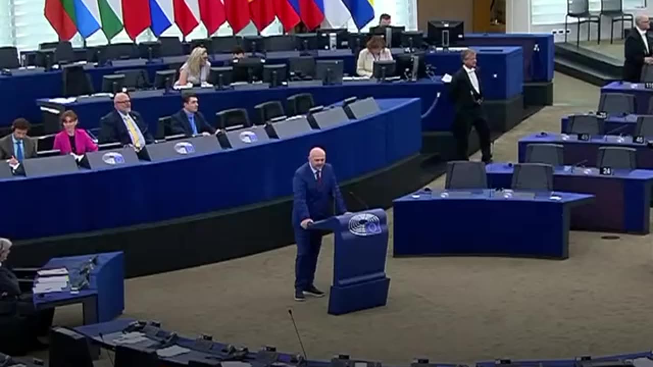 Croatian MEP Mislav Kolakusic goes berserk on the libtards at the European Parliament