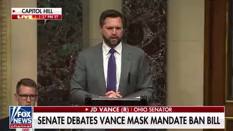 Senator J.D. Vance: "No more mask mandates....end the panic..