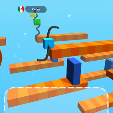 Escalando obstáculos a tope.