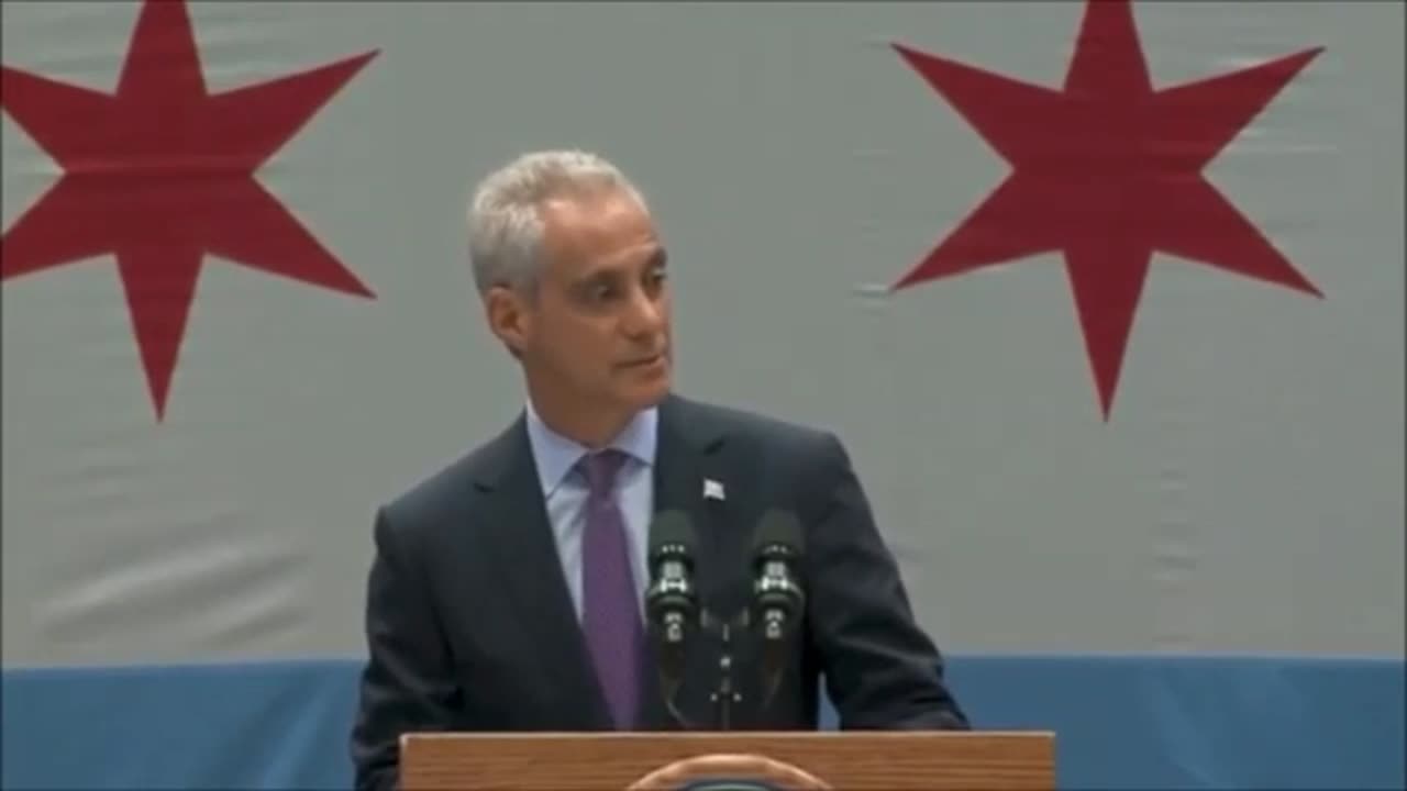 1:00 / 1:20 Mayor Rahm Emanuel Speaks at Malcolm X College