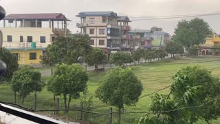 Heavy Rain at chitwan nepal after long time