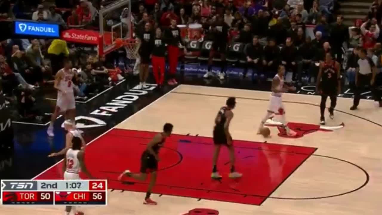 Scottie Barnes poster dunk on Nikola Vucevic 😤😤😤Raptor Vs Bulls Nov.7 2022 - 2023 Season