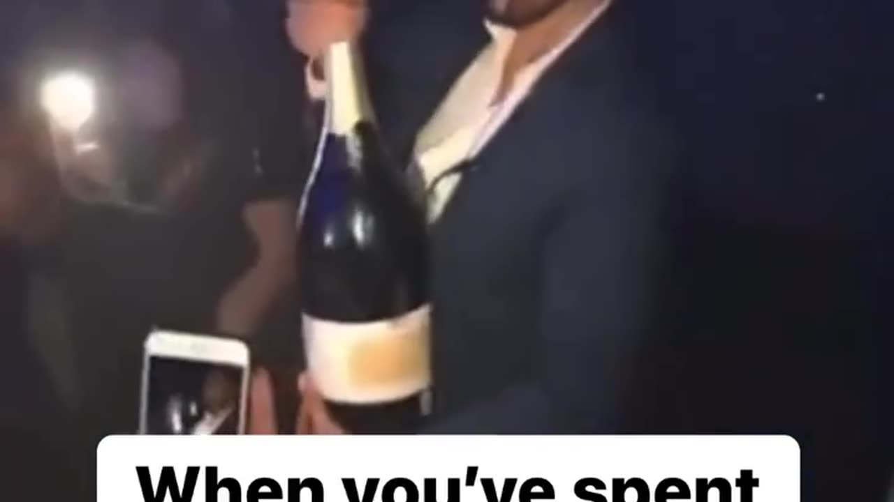 When you just spend $10,000 on a bottle but fumble😂😂