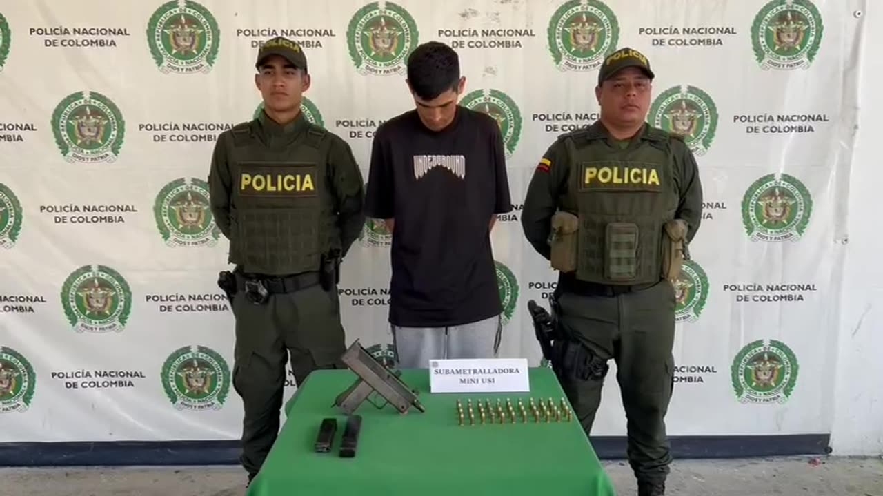 Incautación de subametralladora en Barrancabermeja