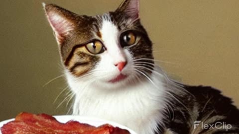 My cat vomits bacon balls