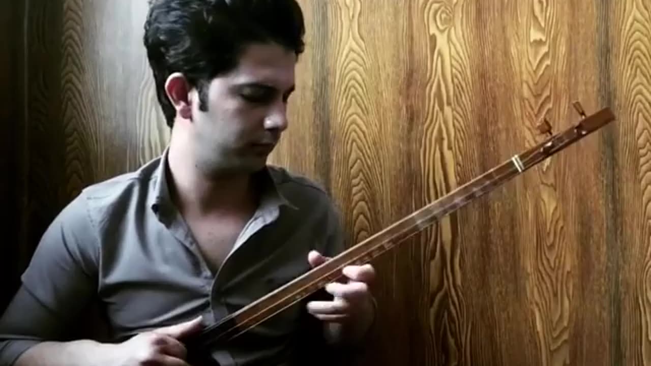 Beautiful and modern playing of setar