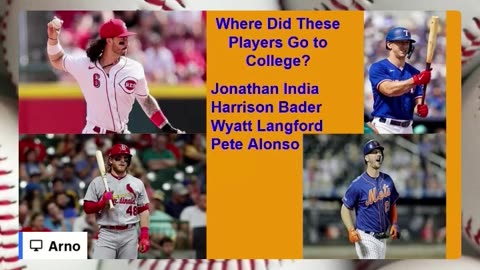 Which college did these MLB players attend?