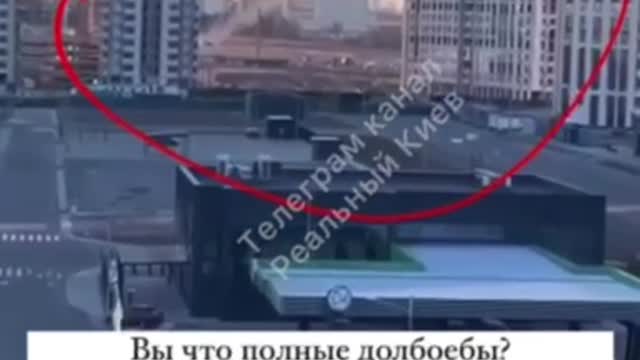 A video from shopping center in Kiev that was destroyed by Russian forces