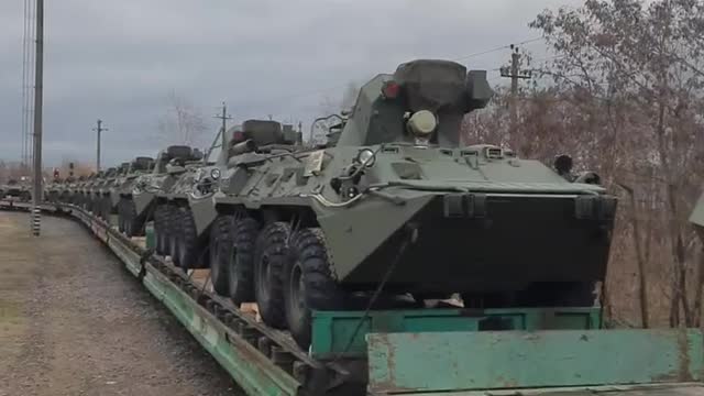 Russians Sending Armour into Belarus