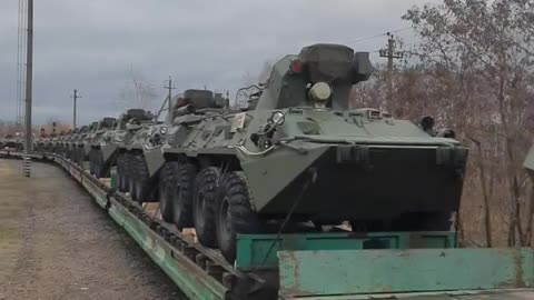Russians Sending Armour into Belarus