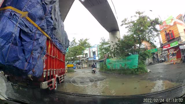 Overloaded Truck is Tipsy