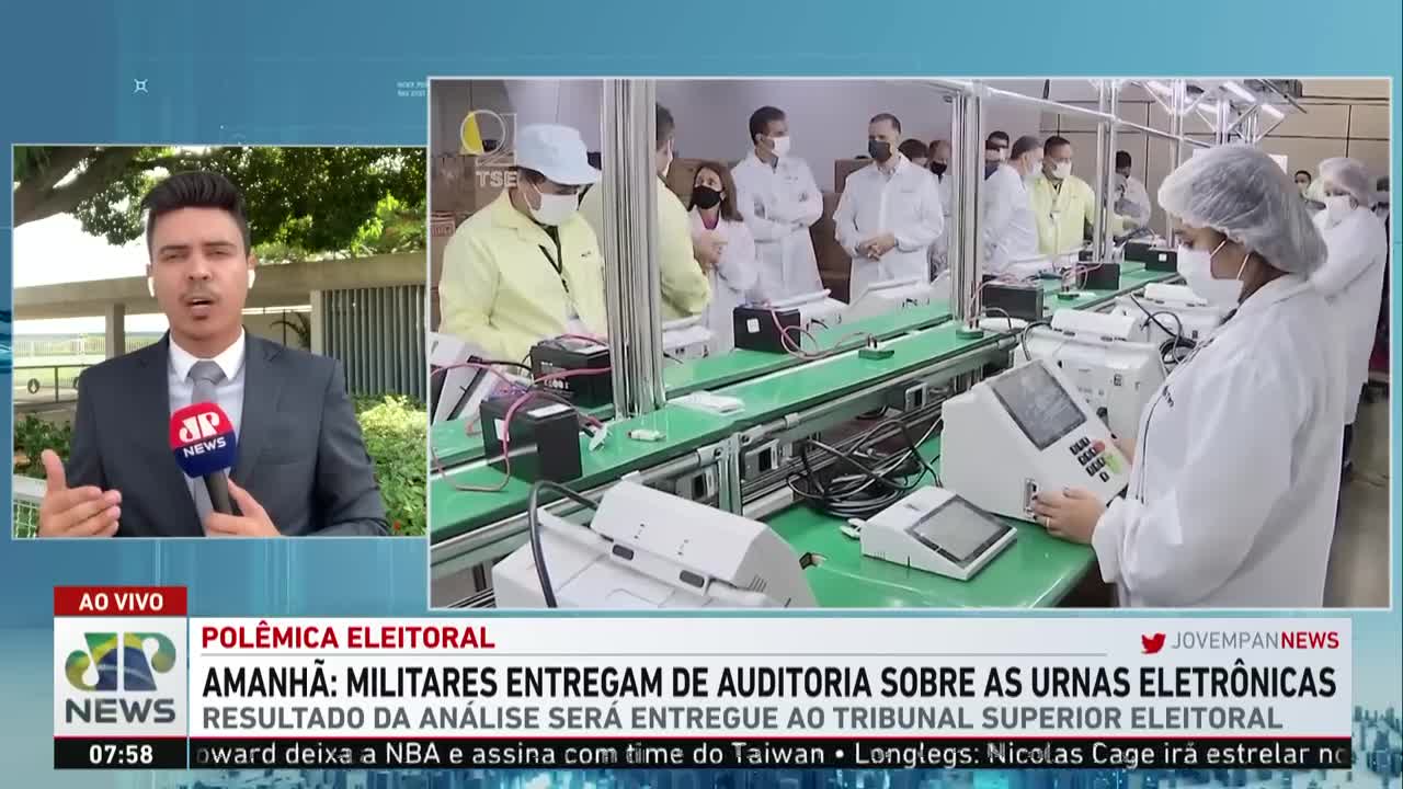 Defesa diz que relatório das Forças Armadas sobre urnas será entregue ao TSE nesta quarta (09)