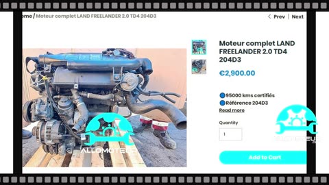 Moteur complet LAND FREELANDER 2.0 TD4 204D3