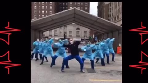 Tik tok nurses dancing to no vote no vucking song