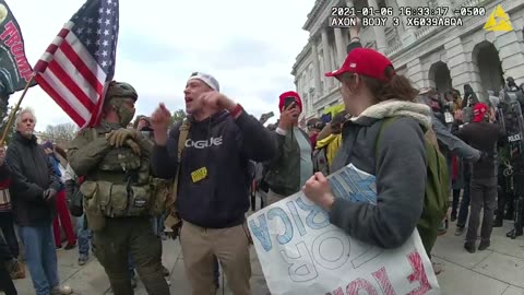 Jeremy Brown w/ Riot Police on J6