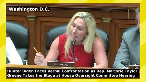 Marjorie Taylor Greene slammed Hunter Biden right after he walked out