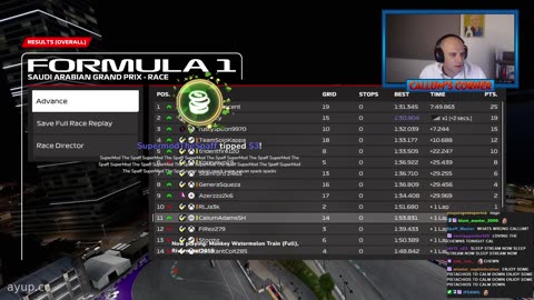 ayupcc - Callum's Corner - 04/02/24 - F1 23 Lets Race