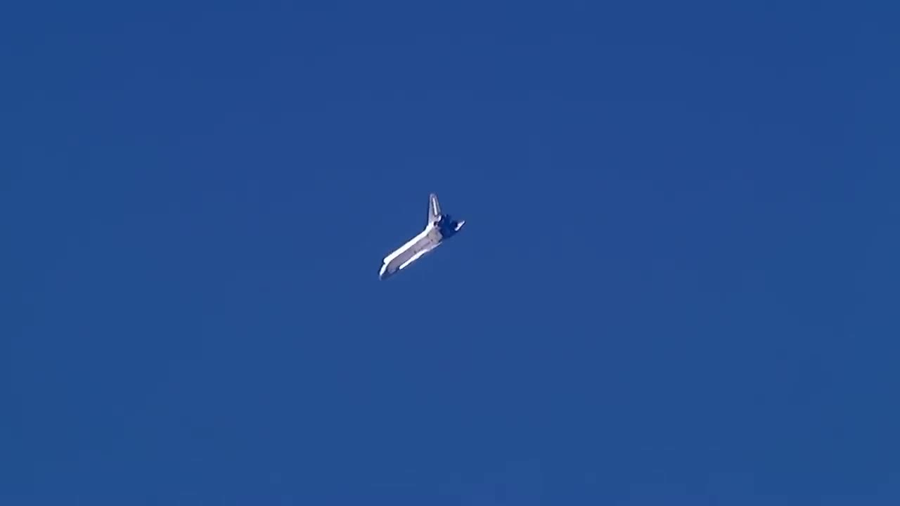 This is how the Space Shuttle landed after being in Space