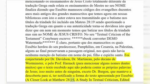 A Maior Farsa do Trinitarismo parte 11