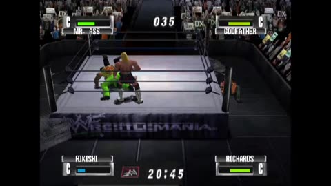 Hardcore Holly Ring Run - WWF No Mercy - Game Play Only